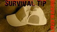 SURVIVAL TIP: Concealing an Emergency Blade in Your Cap!