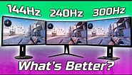 144Hz vs 240Hz vs 300Hz Gaming Monitors: Ultimate Test with 3K+ Hours On CS:GO!