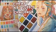 Why is this watercolor so CHEAP? || CHEAP ART SUPPLY CHALLENGE