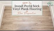 How To Install Peel And Stick Vinyl Plank Flooring And Floor Preparation