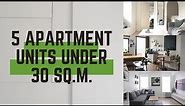 Spaces Episode 1: Small Apartment Units Under 30 Square Meters / 300 Square Feet
