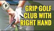 HOW TO GRIP A GOLF CLUB - WHAT DOES THE RIGHT HAND DO?