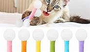 CiyvoLyeen Swabs Catnip Toys Set of 6 Soft Plush Cat Kicker Toys Interactive Kitty Kick Sticks for Cat Lovers Gift Durable Cat Teething Chew Toy
