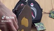 New Bape Bags & Pouches: Ape Head Silicon Shoulder Bag & Shark Shoulder Bag
