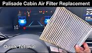 2023 Hyundai Palisade How to Replace Cabin Air Filter