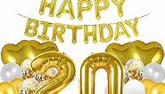 WXLWXZ Sweet 20th Birthday Balloon 20th Birthday Decorations Happy 20th Birthday Party Supplies Gold Number 20 Foil Mylar Balloons Latex Balloon Gifts for Girls,Boys,Women,Men