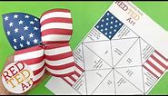 American Flag Cootie Catcher Printable and Quiz!