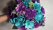 Lilac Teal Rose Wood Bouquets | Flower Bouquets