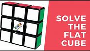 Flat Rubik's Cube 3 by 3 by 1 Solve Tutorial Easy!