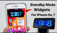 How to get iOS 17 Standby Mode Widget on iPhone 6s, 7, X