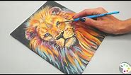 Lion Painting / Acrylic Painting Techniques / Acrylic Painting for Beginners