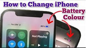 Change Battery iCon colour on any iPhone | iPhone Customisation