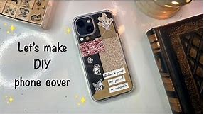 Let’s make DIY phone cover/ aesthetic phone case idea /