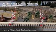 NEW PRODUCT - HO Scale Motorized Railroad Gate Crossing from Model Train Technology.