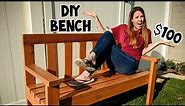 DIY Redwood 2X4 Outdoor Bench: Simple Building Plans and Instructions