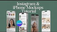How to Create Instagram & iPhone Mockups in Canva | Design Tutorial