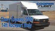 Chevrolet Express 3500 / Rockport 14ft narrow parcel delivery body. - Cooper Fleet Services