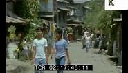 1985 Manila Philippines, Streets Scenes, Rare 35mm Footage