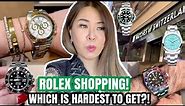 ROLEX SHOPPING VLOG! Trying the *HARDEST TO GET* Rolex Watches in 2022 - Daytona, Submariner, Pepsi