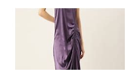 Buy Rue Collection Peter Pan Collar Satin Maxi Dress -  - Apparel for Women