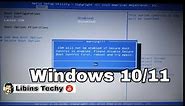 Aptio Setup Utility-Cannot Exit Windows 10/11
