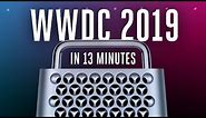 Apple WWDC 2019 keynote in 13 minutes