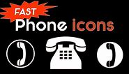 3 Fully Editable Phone Icons in 30 Seconds (Free PowerPoint Icons)