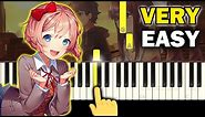 Doki Doki Literature Club! - Your Reality - VERY EASY Piano tutorial