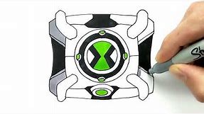 Ben 10 vs. the Universe: Omnitrix (Watch) Drawing and Coloring