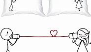 BoldLoft Say I Love You His & Hers Couples Pillowcases (King Size)- Gifts for Her Girlfriend Wife Valentines Day Anniversary Wedding Engagement Bride Groom Long Distance Relationship Couples Gift Set