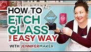 How to Etch Glass the Easy Way (Armour Etch & Vinyl Decals!)