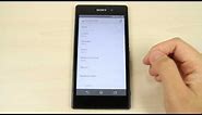 How to set the alarm on Sony Xperia Z1
