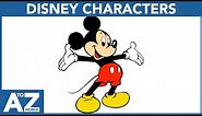 A to Z of Disney Characters | ABC of Disney Characters | Disney Characters starting with...