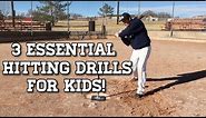 3 ESSENTIAL Baseball Hitting Drills for Kids!