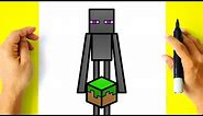 How to DRAW ENDERMAN MINECRAFT