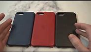 Official Apple Leather Case iPhone SE (2020) Lineup Color Comparison