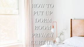 How To Put Up Dorm Room Privacy Curtain