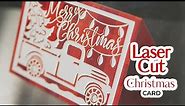Laser Cut Paper: Christmas Card