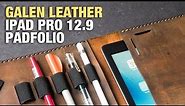 A Premium iPad Pro 12.9 Leather Folio Case by Galen Leather