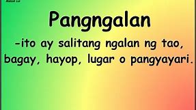 PANGNGALAN (VIDEO LESSON) FOR KINDER & GRADE 1