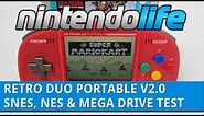 Retro Duo Portable V2.0 - SNES, NES And Mega Drive Games Test