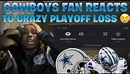 DALLAS COWBOYS FAN CRIES REACTING TO PACKERS LOSS | Green Bay Packers Vs Dallas Cowboys WILD CARD