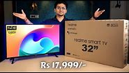 realme Smart TV 32" Full HD Unboxing & Review🚀 | 24W Speakers With Dolby Audio ⚡️@ Rs 17,999/- 🔥