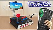 INCREDIBLE ! Smartphone console DIY with OLD keyboard - UNLIMITED GAMES