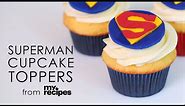 How to Make Superman Cupcake Toppers | MyRecipes