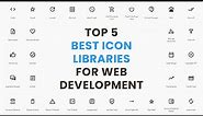 5 Best Icon Libraries For Web Development and How To Use Them Free Icon Packs for Website developers