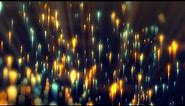 4K Golden Cyan Shooting Stars ★ Classic Video Background - HD Glowing Wallpaper Animation