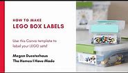 How to Make LEGO Labels (With a Canva Template!)