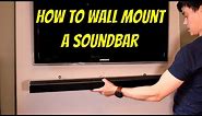 How to Wall Mount a Soundbar, Samsung HW Q600A