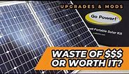 Review & Demo - Go Power! GP-PSK-130 130W Portable Folding Solar Kit 10 Amp Solar Controller